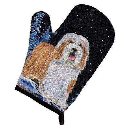Carolines Treasures Carolines Treasures SS8451OVMT Starry Night Bearded Collie Oven Mitt SS8451OVMT